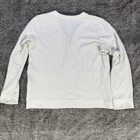 Athleta Eastbound Half Zip Sweater Sz S Off White - Picture 9 of 9
